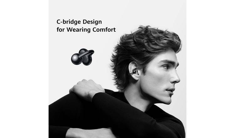 Buy HUAWEI FreeClip Open-Ear Wireless Earbuds - Black | Wireless
