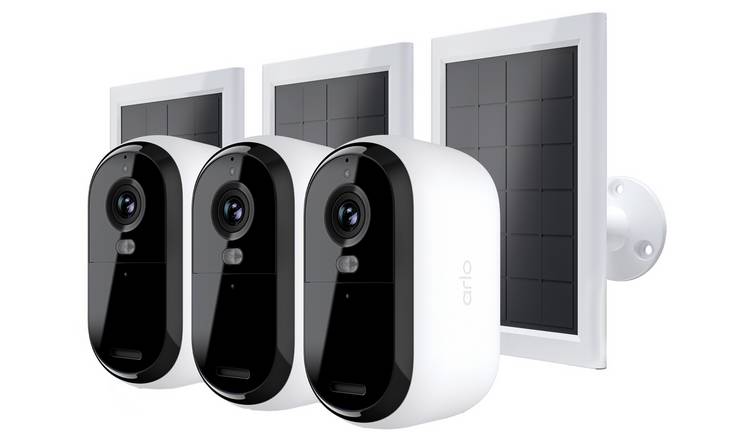 Arlo Essential 3 2K Security Camera & Solar - Pack of 3