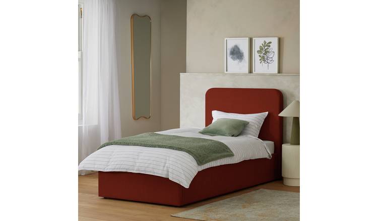 Habitat Chadwell Single End Lift Ottoman Bed - Rust