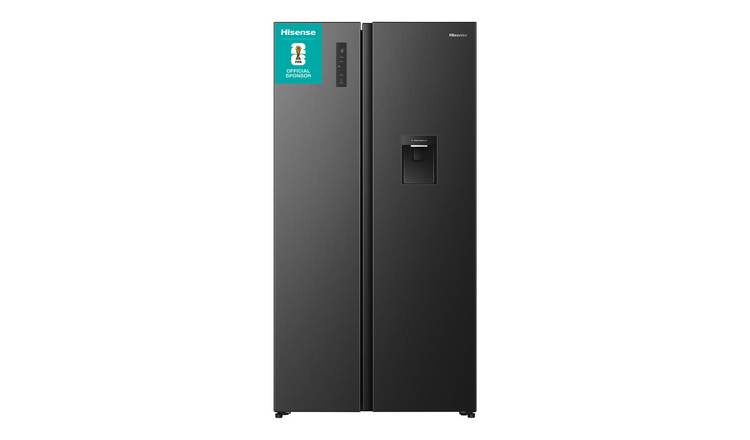 Hisense RS3P558NMFD American Fridge Freezer - Black