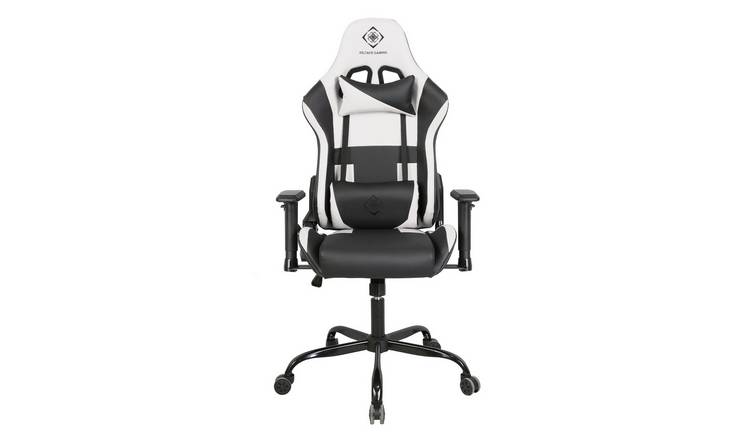 Deltaco DC210 Faux Leather Gaming Chair - Black and White