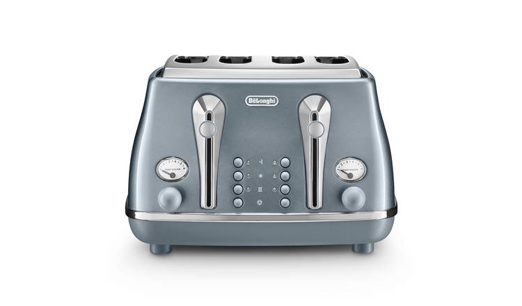De'Longhi Icona Metallics 4 Slice Toaster - Blue