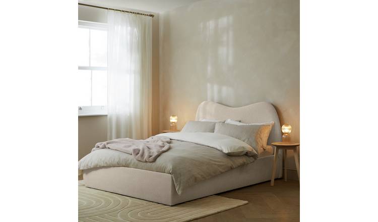 Habitat Orton Small Double End Lift Ottoman Bed - Beige