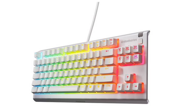SteelSeries Apex 3 TKL Wired Gaming Keyboard - White