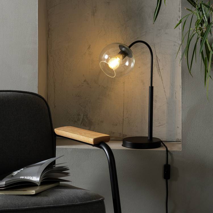 Habitat Coleman Metal Table Lamp - Matte Black 0