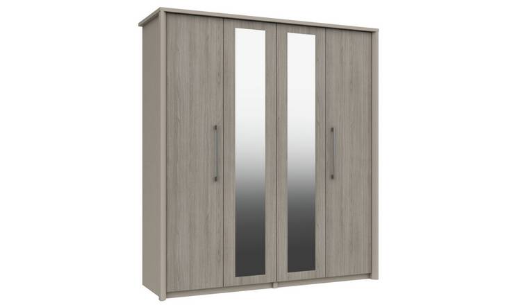 Grey deals wardrobe argos