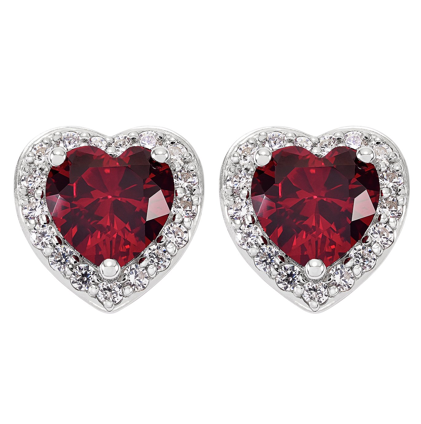 Revere Sterling Silver Heart Cubic Zirconia Stud Earrings Review