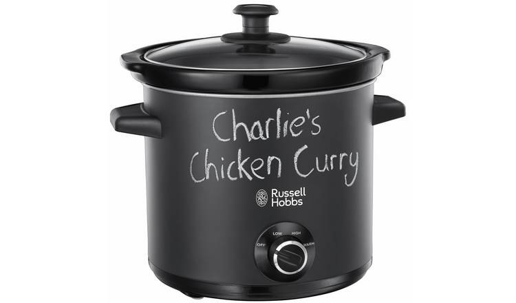 Russell Hobbs Chalkboard 3.5L Slow Cooker 24180 - Black