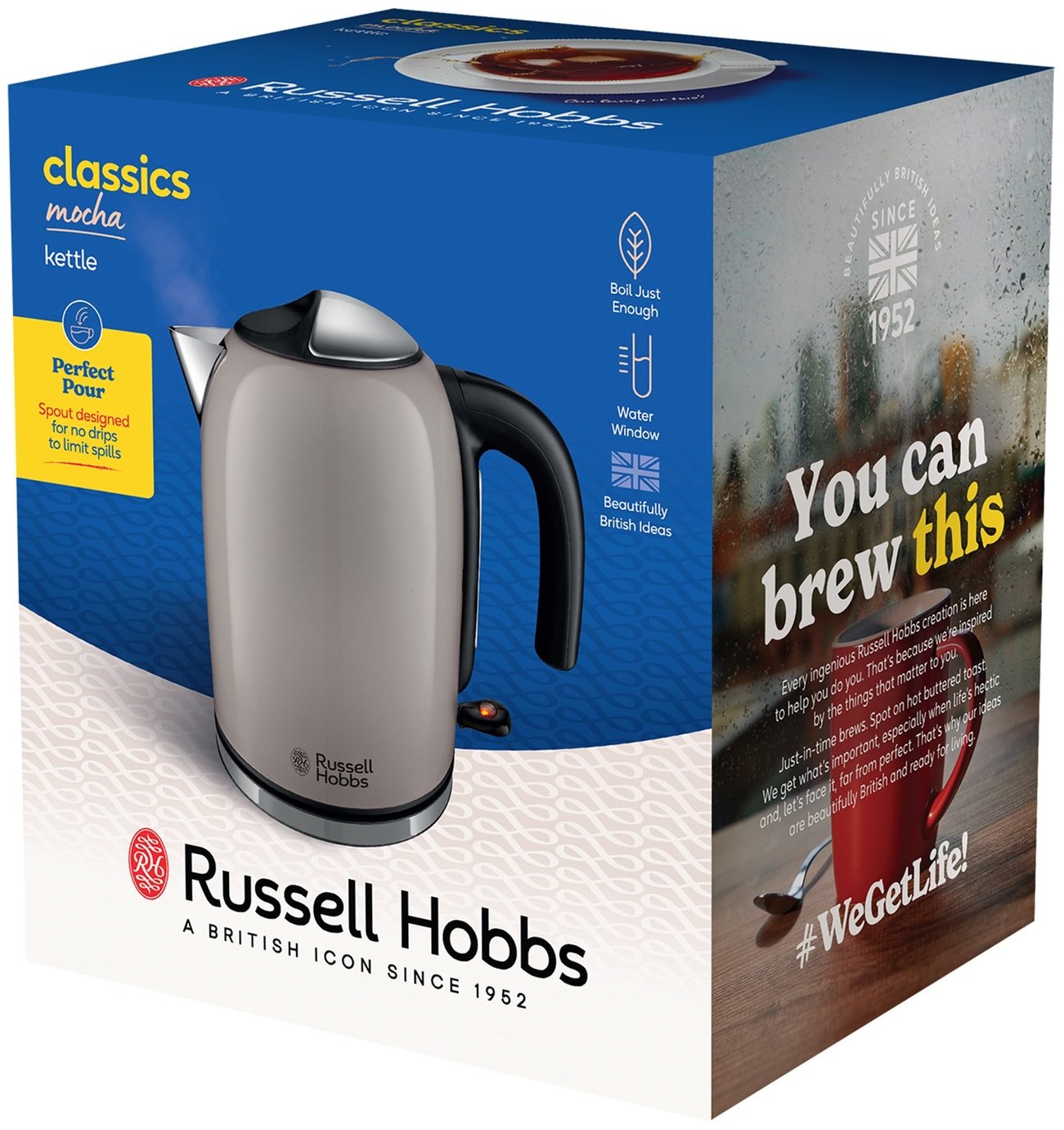 Buy Russell Hobbs 28511 Classics Kettle - Mocha | Kettles | Argos