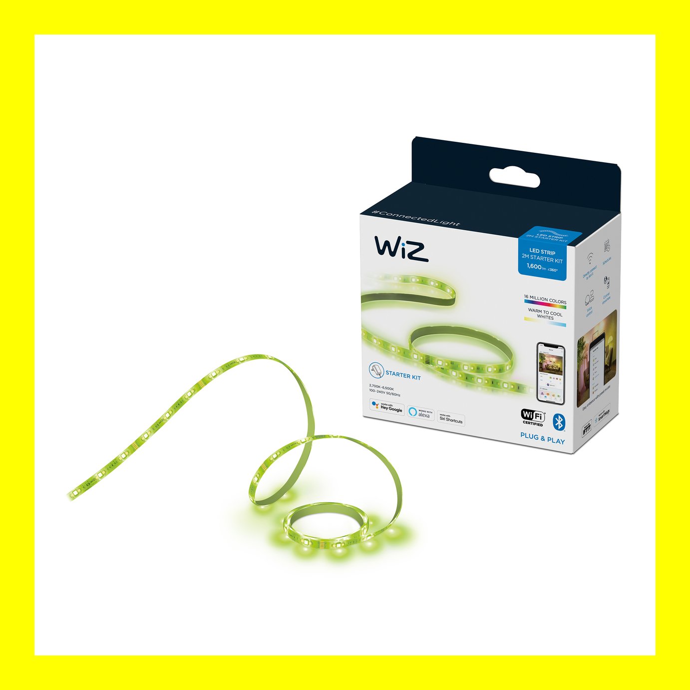 Wiz Wi-Fi Colour & Tunable White Smart Lightstrip - 2M