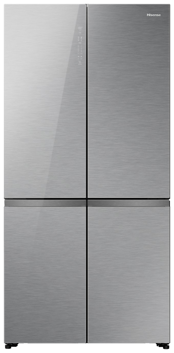 Hisense RQ768N4GVE KitchenFit Fridge Freezer -Silver Glass