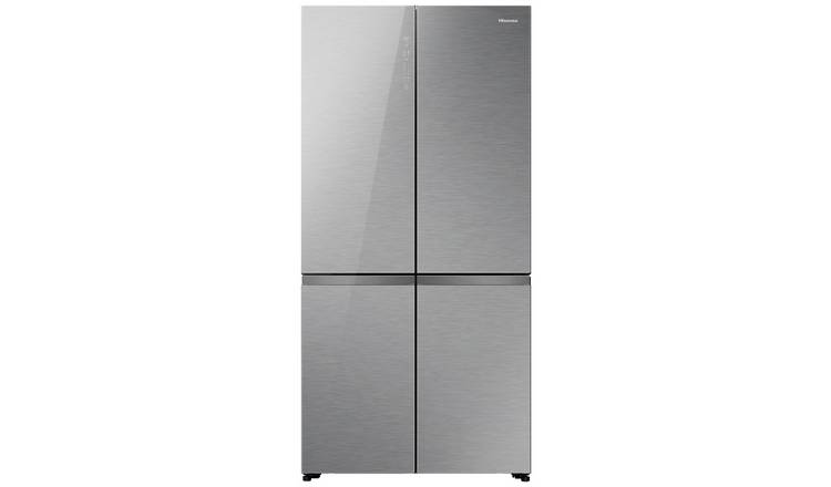 Hisense RQ768N4GVE Integrated American Fridge Freeze-Silver