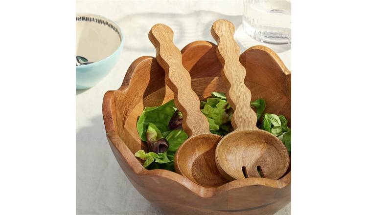 Habitat Wooden Salad Servers