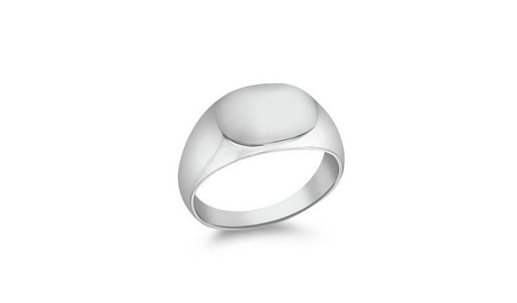 Mens oval clearance signet ring