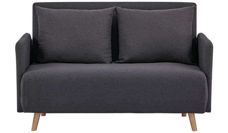 Habitat Alex Fabric Small Double Sofa Bed - Charcoal