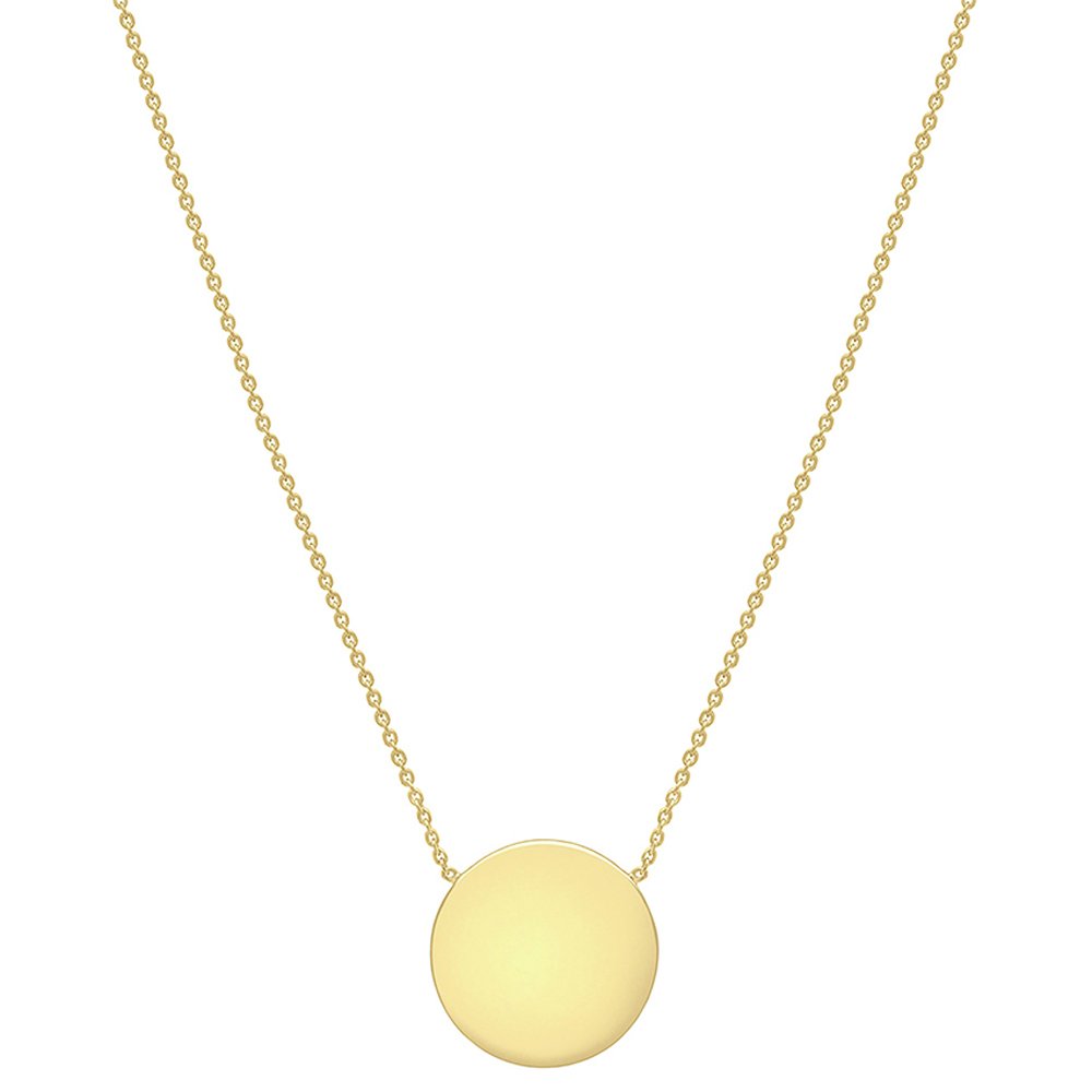 18ct Gold Plated Personalised Disc Pendant 17 Inch Necklace Review