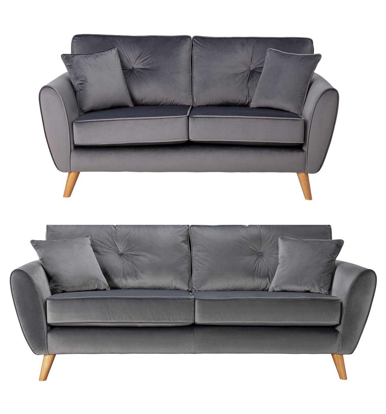 Argos Home Isla Velvet 2 Seater & 3 Seater Sofa Review