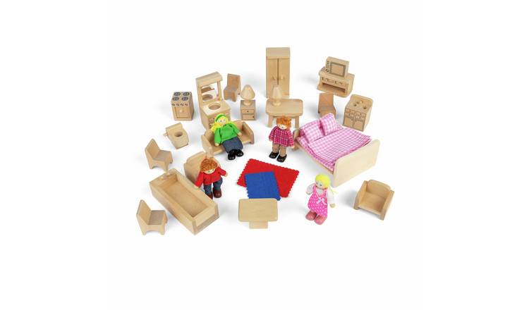 Bigjigs Toys Furnished Doll House