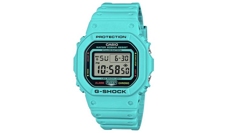 Buy Casio G SHOCK Blue Strap Digital Watch Men s watches Argos