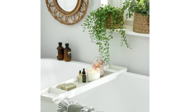 Habitat Bamboo Bath Bridge - White