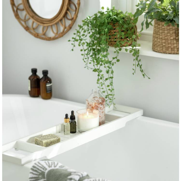 Habitat Bamboo Bath Bridge - White 0