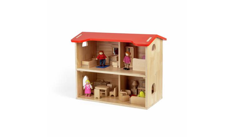 Bigjigs Toys Wooden Dolls House