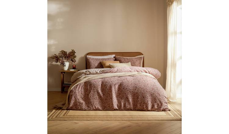 Yard Perrie Leaf Cinnamon Bedding Set - King Size