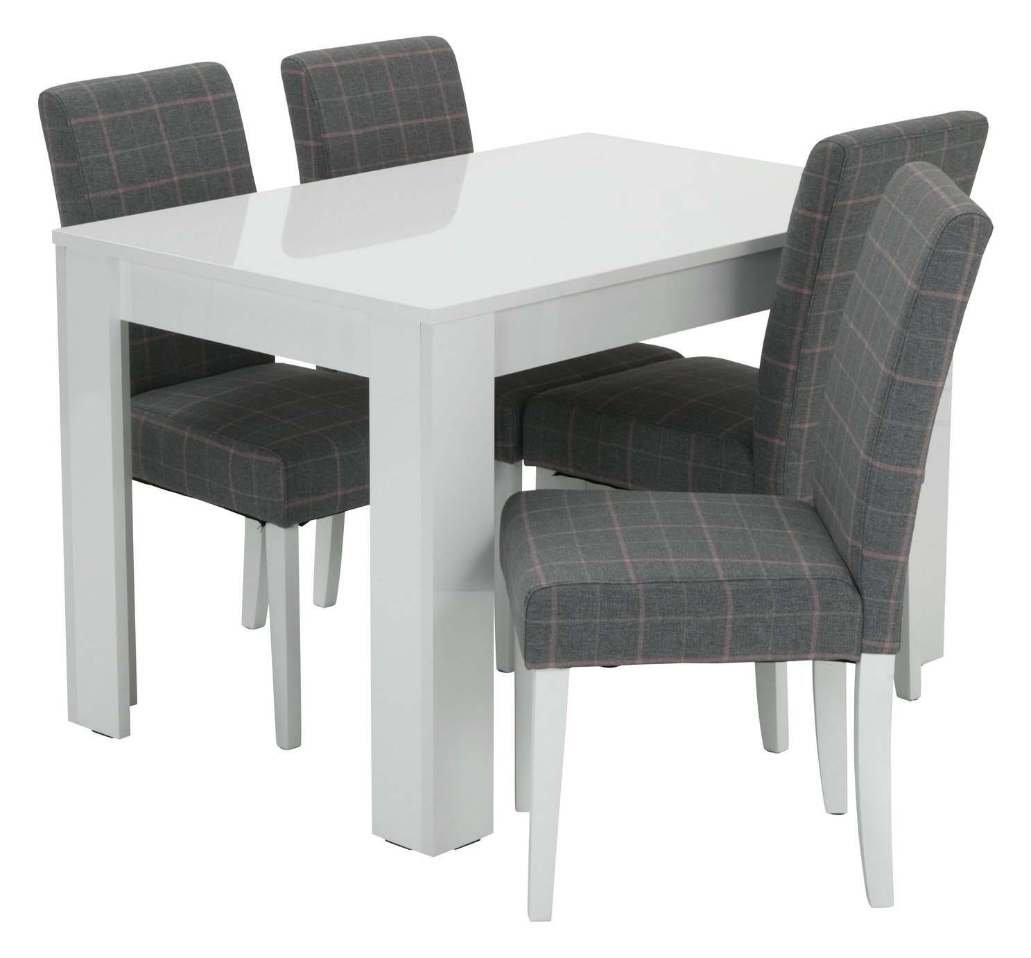 Argos Home Miami White Gloss Dining Table & 4 Chairs Review