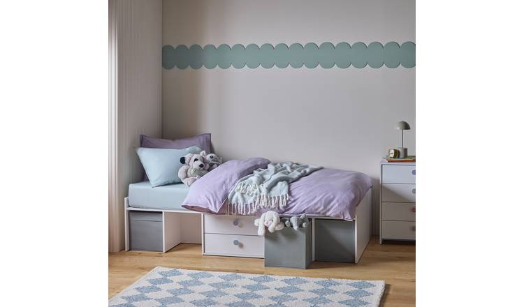 Argos Home Juno Kids 2 Drawer Cabin Bed - White