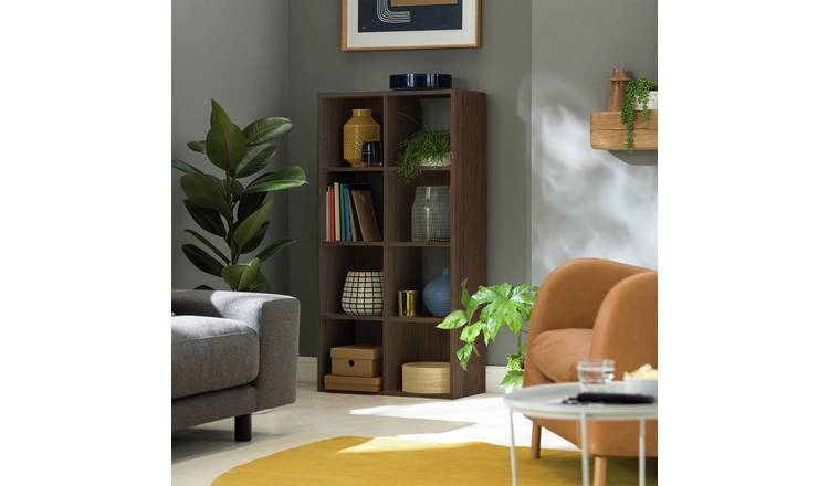 Argos Home Squares 8 Cube Storage Unit - Walnut