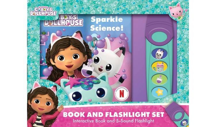 Gabby's Dollhouse Book And FlashLight Set