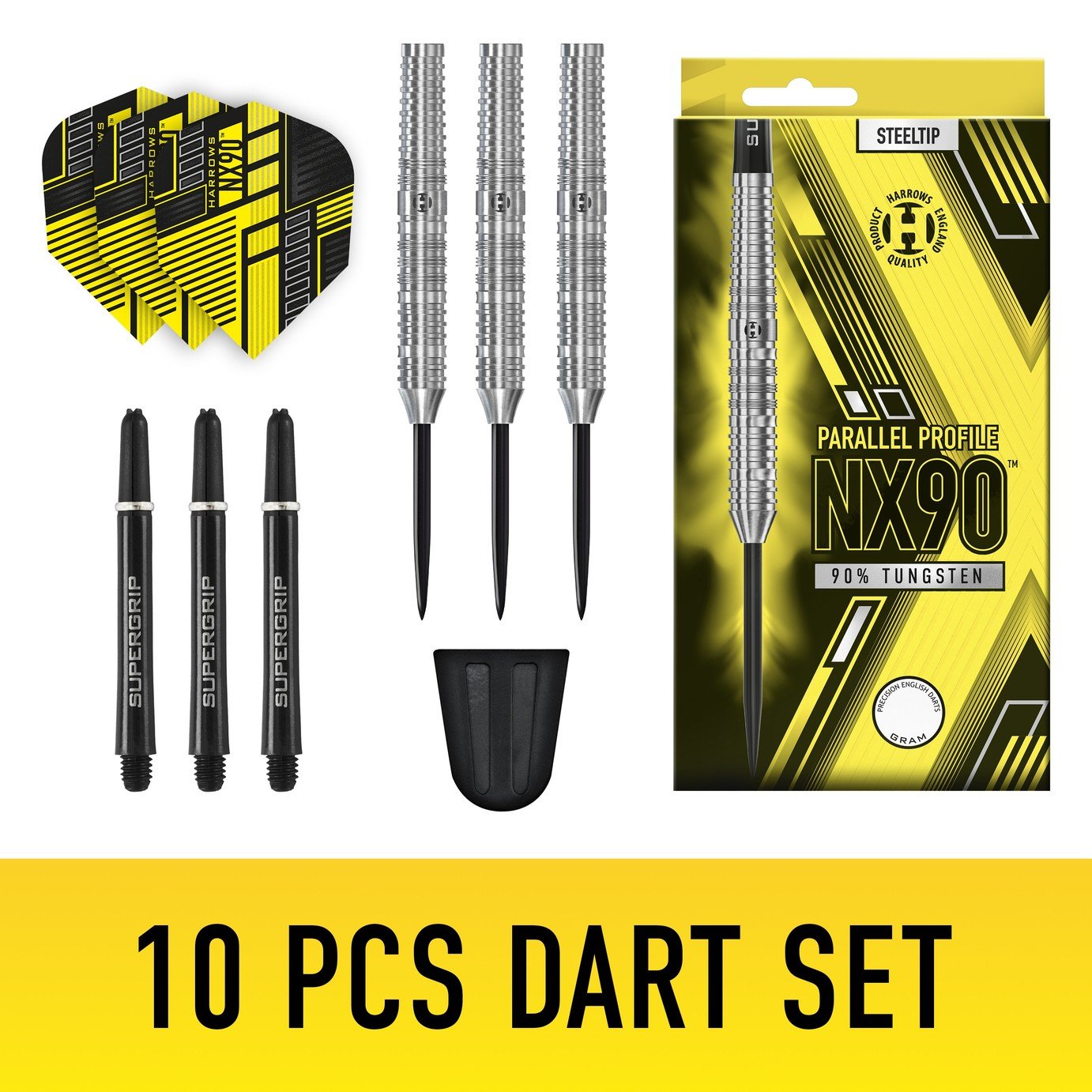 Buy Harrows NX 90 Parallel 23g 90% Tungsten Darts | Dart sets | Argos