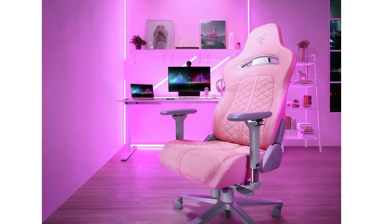Razer Enki Leather Office Gaming Chair - Pink
