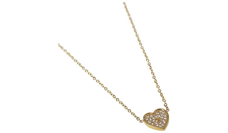 Liars & Lovers Stainless Steel Crystal Heart Necklace