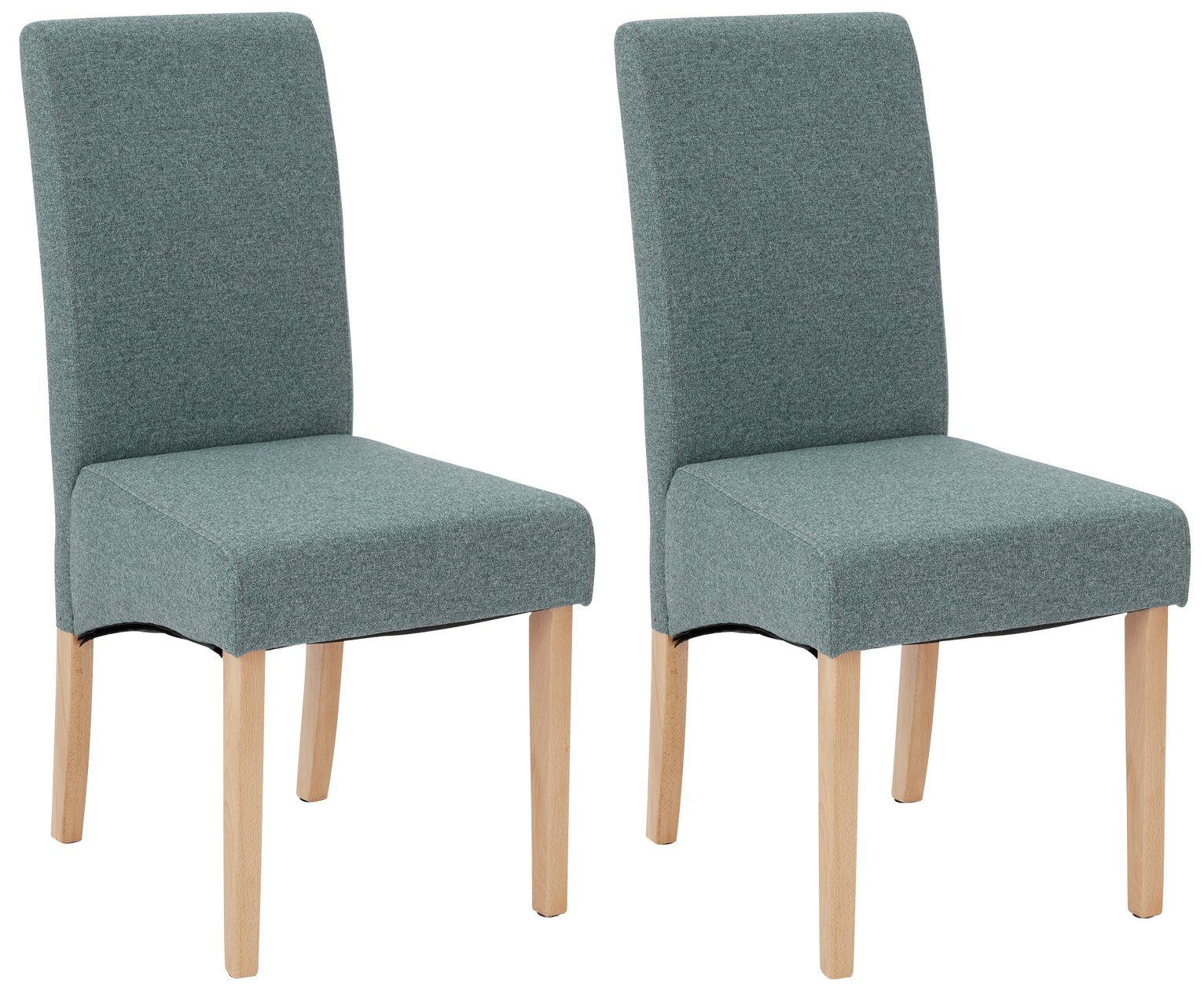 Argos Hom e Pair of Tweed Skirted Dining Chairs Review