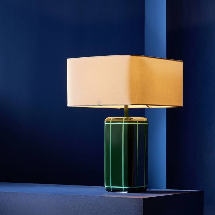 Habitat Metro Resin Large Table Lamp - Dark Green 0
