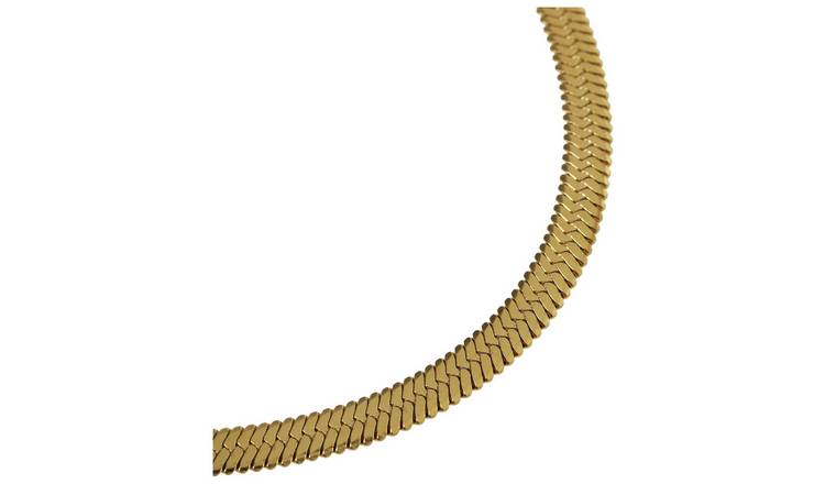 Liars & Lovers Gold Tone Sleek Snake Chain Necklace