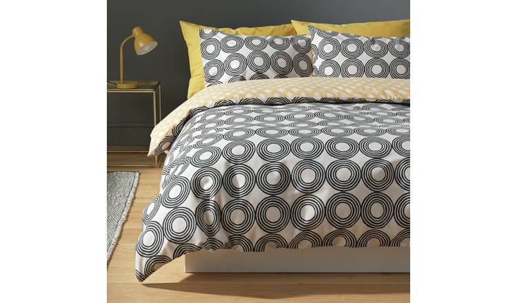 Argos Home Drawn Circles Bedding Set - Single