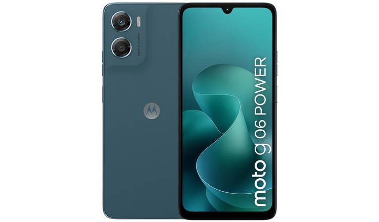 SIM Free Motorola g06 POWER 64GB AI Phone - Pantone Blue