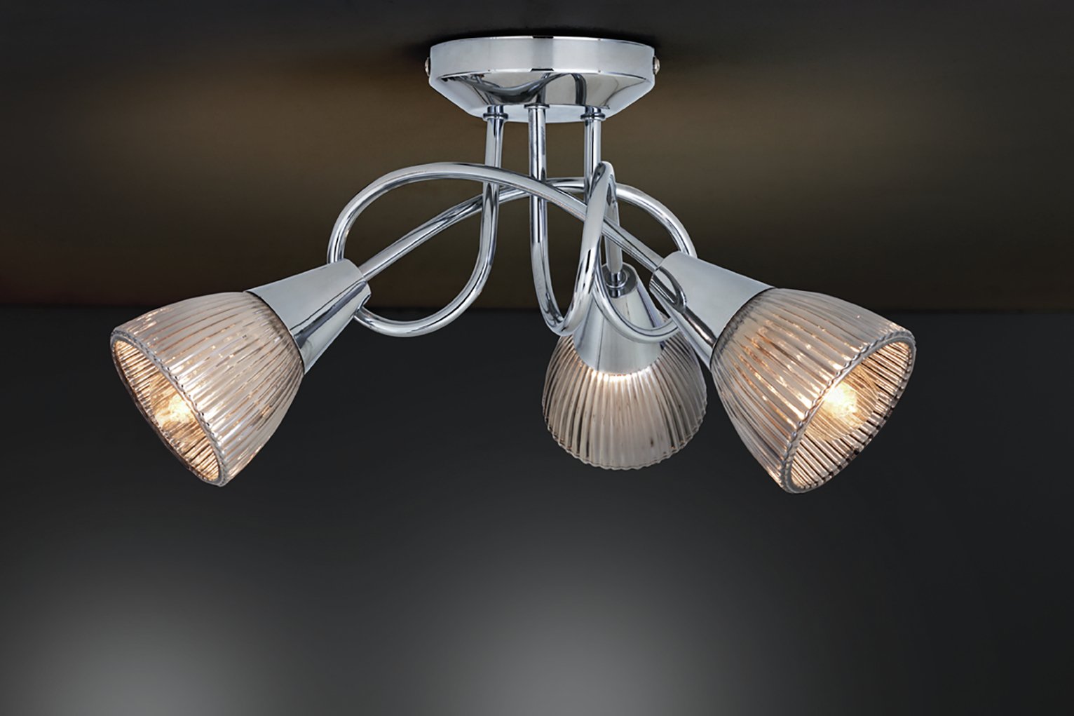 Argos Home Ribbed Curico 3 Light Ceiling Light Review