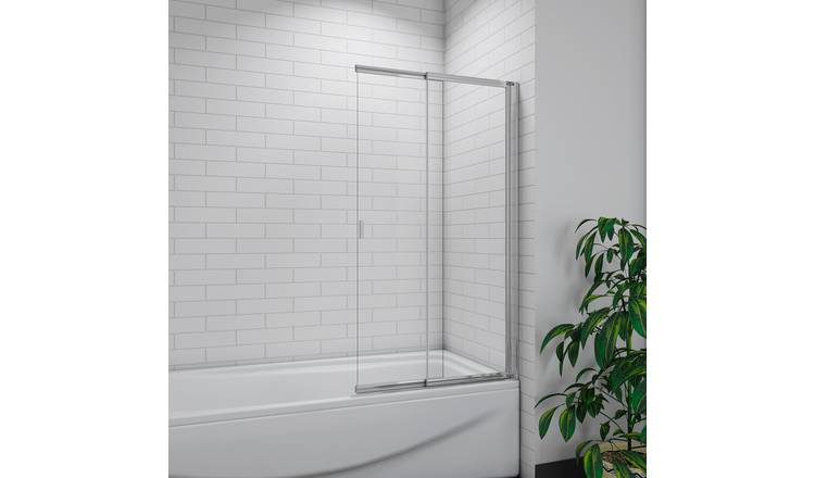 MLH 1400X820 Sliding Bathscreen - Silver