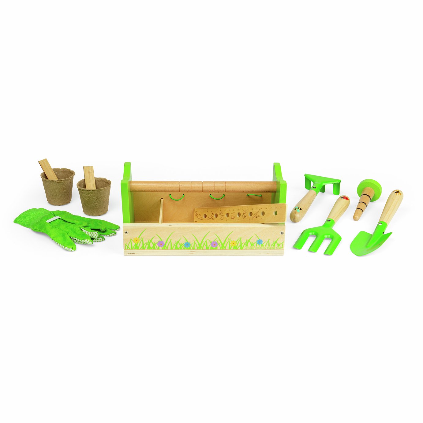 BIGJIGS Toys Kids Garden Caddy