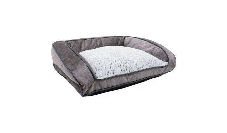 Rosewood Pet Luxury Fleece Lined Plush Sofa - Medium