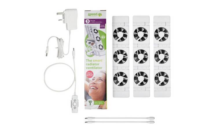 SpeedComfort Radiator Fan Trio Set - White