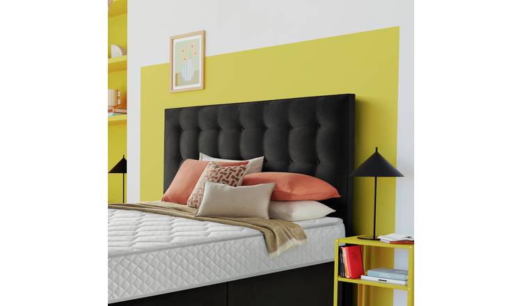Silentnight Alaro Fabric Small Double Headboard - Charcoal