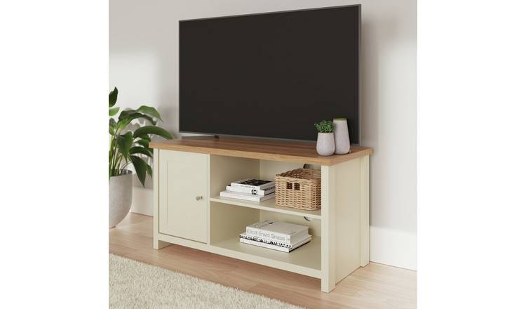 GFW Lancaster Coffee Table With Shelf and TV Unit - Cream