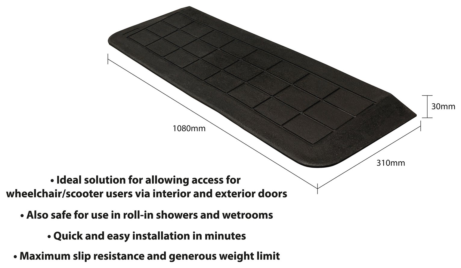 Aidapt EZ Edge Ramp 1070 x 310mm Review