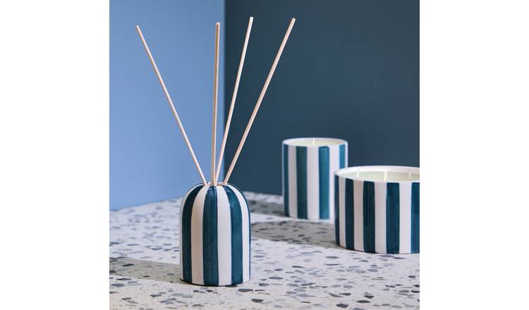 Habitat 150ml Ceramic Reed Diffuser - Rock Salt & Cedar