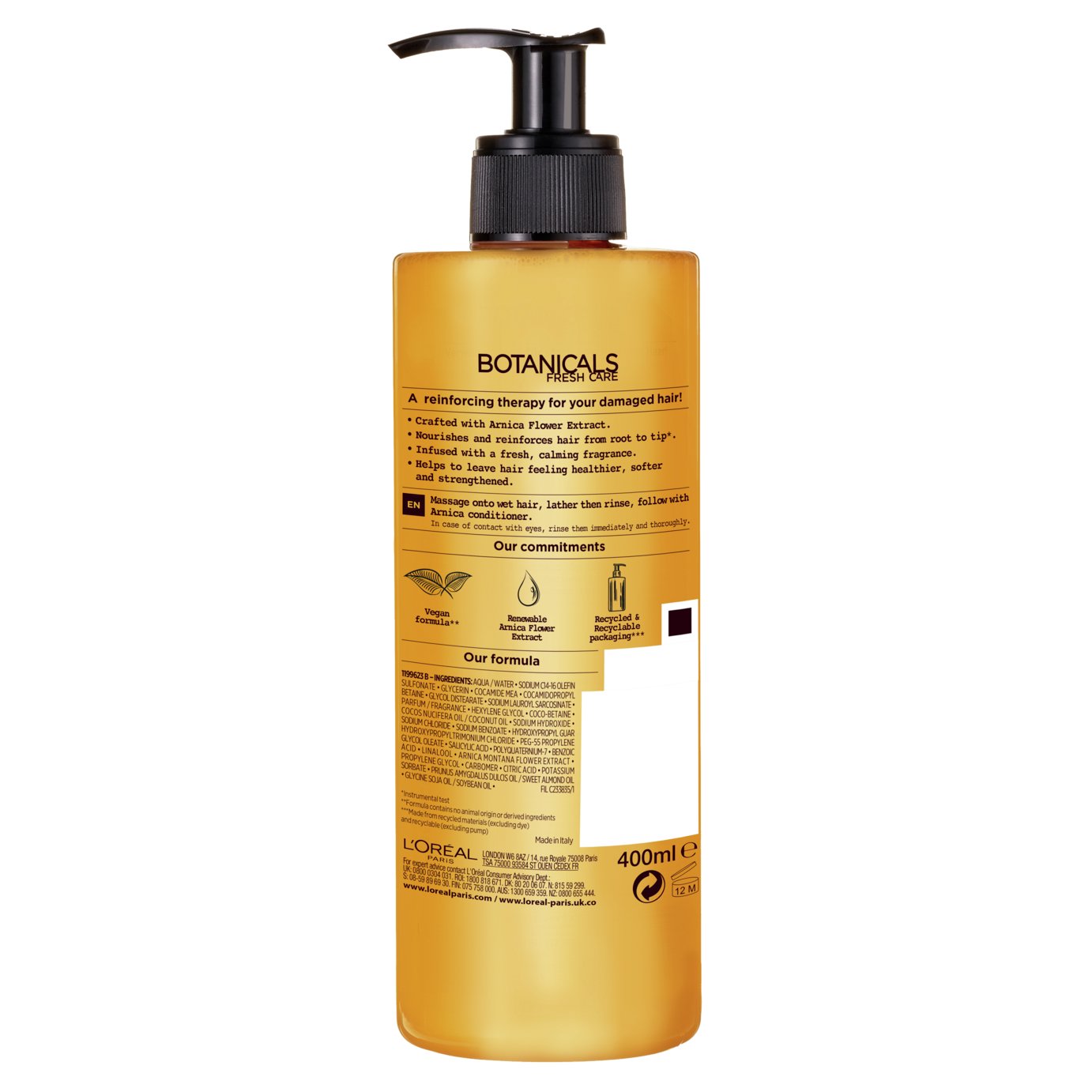 Botanicals Arnica Hair Repairing Shampoo 400ml Review