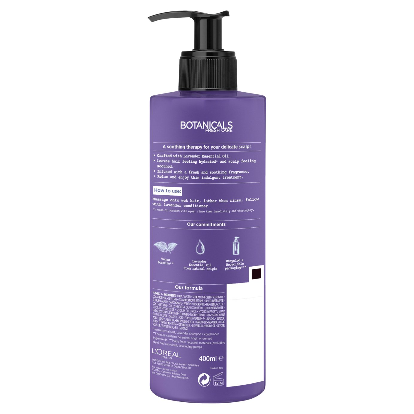 Botanicals Lavender Soothing Shampoo 400ml Review